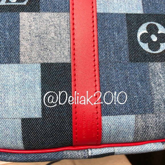 SOLD! Louis Vuitton Denim Speedy Bandouliere 30 - Picture 3 of 8